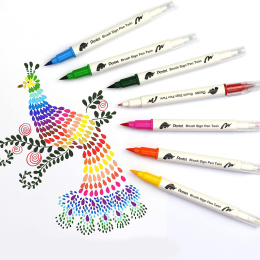 Brush Sign Pen Twin 30er-Pack + Zipper Pouch in der Gruppe Stifte / Künstlerstifte / Pinselstifte bei Pen Store (137002)