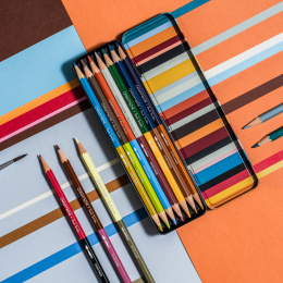 Bicolor Paul Smith 12er‑Set + Pinsel in der Gruppe Stifte / Künstlerstifte / Aquarellstifte bei Pen Store (137004)
