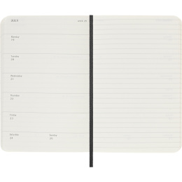 Kalender 18M WeekNote Soft Cover Pocket Black in der Gruppe Papier & Blöcke / Kalender und Terminkalender / 18 Monate Tageskalender bei Pen Store (137007)