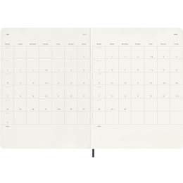 Kalender 18M WeekNote Soft Cover XL Black in der Gruppe Papier & Blöcke / Kalender und Terminkalender / 18 Monate Tageskalender bei Pen Store (137009)