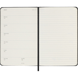 Kalender 18M WeekNote Hard Cover Pocket Black in der Gruppe Papier & Blöcke / Kalender und Terminkalender / 18 Monate Tageskalender bei Pen Store (137010)