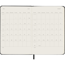 Kalender 18M WeekNote Hard Cover Pocket Black in der Gruppe Papier & Blöcke / Kalender und Terminkalender / 18 Monate Tageskalender bei Pen Store (137010)