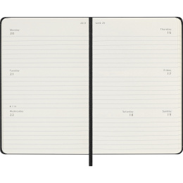 Kalender 18M Weekly Hard Cover Horisontell Pocket Black in der Gruppe Papier & Blöcke / Kalender und Terminkalender / 18 Monate Tageskalender bei Pen Store (137013)