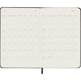 Kalender 18M Weekly Hard Cover Horisontell Pocket Black in der Gruppe Papier & Blöcke / Kalender und Terminkalender / 18 Monate Tageskalender bei Pen Store (137013)
