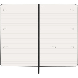 Kalender 18M Weekly Hard Cover Horisontell Large Black in der Gruppe Papier & Blöcke / Kalender und Terminkalender / 18 Monate Tageskalender bei Pen Store (137014)