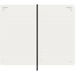 Kalender 18M Daily Soft Cover Large Black in der Gruppe Papier & Blöcke / Kalender und Terminkalender / 18 Monate Tageskalender bei Pen Store (137015)