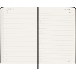Kalender 18M Daily Hard Cover Large Black in der Gruppe Papier & Blöcke / Kalender und Terminkalender / 18 Monate Tageskalender bei Pen Store (137016)
