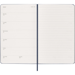 Kalender 18M WeekNote Hard Cover Large Sapphire Blue in der Gruppe Papier & Blöcke / Kalender und Terminkalender / 18 Monate Tageskalender bei Pen Store (137017)