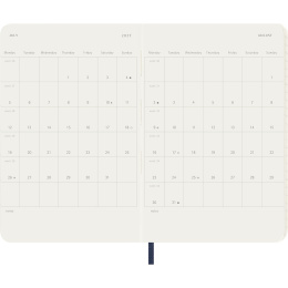 Kalender 18M WeekNote Soft Cover Pocket Sapphire Blue in der Gruppe Papier & Blöcke / Kalender und Terminkalender / 18 Monate Tageskalender bei Pen Store (137018)