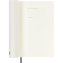 Kalender 18M WeekNote Soft Cover Large Sapphire Blue in der Gruppe Papier & Blöcke / Kalender und Terminkalender / 18 Monate Tageskalender bei Pen Store (137019)