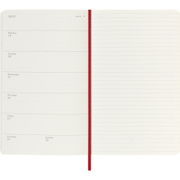 Kalender 18M WeekNote Soft Cover Large Red in der Gruppe Papier & Blöcke / Kalender und Terminkalender / 18 Monate Tageskalender bei Pen Store (137020)