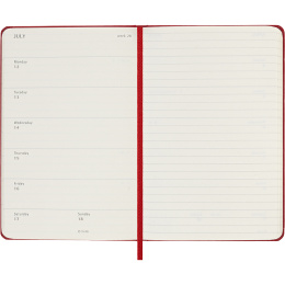 Kalender 18M WeekNote Hard Cover Pocket Red in der Gruppe Papier & Blöcke / Kalender und Terminkalender / 18 Monate Tageskalender bei Pen Store (137021)