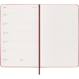 Kalender 18M WeekNote Hard Cover Large Red in der Gruppe Papier & Blöcke / Kalender und Terminkalender / 18 Monate Tageskalender bei Pen Store (137022)