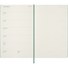 Kalender 18M WeekNote Hard Cover Large Sage Green in der Gruppe Papier & Blöcke / Kalender und Terminkalender / 18 Monate Tageskalender bei Pen Store (137024)