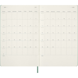 Kalender 18M WeekNote Hard Cover Large Sage Green in der Gruppe Papier & Blöcke / Kalender und Terminkalender / 18 Monate Tageskalender bei Pen Store (137024)