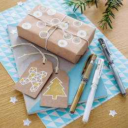 Signo Broad UM-153 Gel 4er-Set in der Gruppe Stifte / Schreiben / Gelschreiber bei Pen Store (137113)