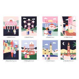 Mystery Coloring Around the World in der Gruppe Basteln & Hobby / Bücher / Malbücher für Erwachsene bei Pen Store (137179)