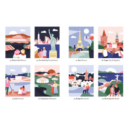 Mystery Coloring Around the World in der Gruppe Basteln & Hobby / Bücher / Malbücher für Erwachsene bei Pen Store (137179)