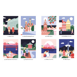 Mystery Coloring Around the World in der Gruppe Basteln & Hobby / Bücher / Malbücher für Erwachsene bei Pen Store (137179)