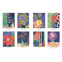 Mystery Coloring Flowers in der Gruppe Basteln & Hobby / Bücher / Malbücher für Erwachsene bei Pen Store (137180)