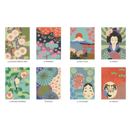 Mystery Coloring Japan in der Gruppe Basteln & Hobby / Bücher / Malbücher für Erwachsene bei Pen Store (137181)