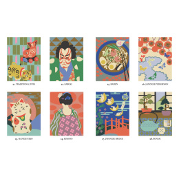Mystery Coloring Japan in der Gruppe Basteln & Hobby / Bücher / Malbücher für Erwachsene bei Pen Store (137181)