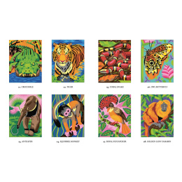 Mystery Coloring Wild Animals in der Gruppe Basteln & Hobby / Bücher / Malbücher für Erwachsene bei Pen Store (137183)