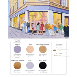 Watercolor Mixing Deck: Architecture in der Gruppe Basteln & Hobby / Bücher / Lehrbücher bei Pen Store (137193)