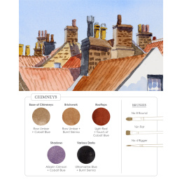 Watercolor Mixing Deck: Architecture in der Gruppe Basteln & Hobby / Bücher / Lehrbücher bei Pen Store (137193)