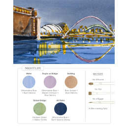 Watercolor Mixing Deck: Architecture in der Gruppe Basteln & Hobby / Bücher / Lehrbücher bei Pen Store (137193)