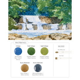 Watercolor Mixing Deck: Landscapes in der Gruppe Basteln & Hobby / Bücher / Lehrbücher bei Pen Store (137194)