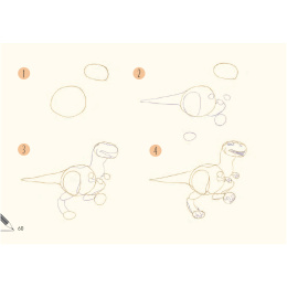Draw 30: Dinosaurs in der Gruppe Basteln & Hobby / Bücher / Lehrbücher bei Pen Store (137212)