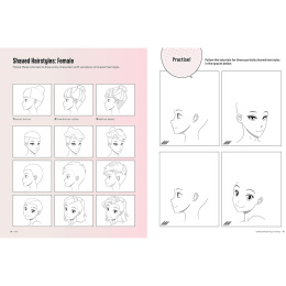 Draw Manga Faces, Heads and Hairstyles in der Gruppe Basteln & Hobby / Bücher / Lehrbücher bei Pen Store (137217)