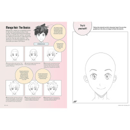 Draw Manga Faces, Heads and Hairstyles in der Gruppe Basteln & Hobby / Bücher / Lehrbücher bei Pen Store (137217)