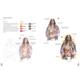 Paint 50: Watercolour Figures in der Gruppe Basteln & Hobby / Bücher / Lehrbücher bei Pen Store (137228)