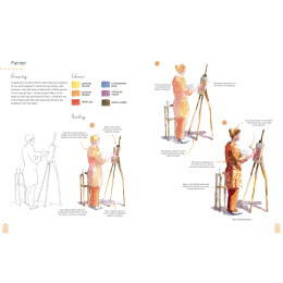 Paint 50: Watercolour Figures in der Gruppe Basteln & Hobby / Bücher / Lehrbücher bei Pen Store (137228)