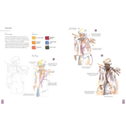 Paint 50: Watercolour Figures in der Gruppe Basteln & Hobby / Bücher / Lehrbücher bei Pen Store (137228)