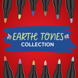 Creative Marker Fine Tip 5er-Pack Earth Tones in der Gruppe Stifte / Künstlerstifte / Acrylmarker bei Pen Store (137403)