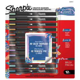 Creative Marker Brush Tip 12er-Pack Earth Tones in der Gruppe Stifte / Künstlerstifte / Acrylmarker bei Pen Store (137406)
