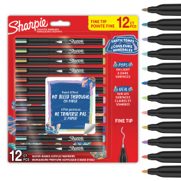 Creative Marker Fine Tip 12er-Pack Earth Tones in der Gruppe Stifte / Künstlerstifte / Acrylmarker bei Pen Store (137407)