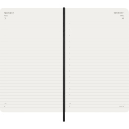 Kalender 12M Daily 2027 Softcover Large Black in der Gruppe Papier & Blöcke / Kalender und Terminkalender / 12 Monate Tageskalender bei Pen Store (137424)
