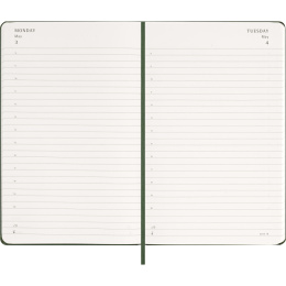 Kalender 12M Daily 2027 Hardcover Large Myrtle Green in der Gruppe Papier & Blöcke / Kalender und Terminkalender / 12 Monate Tageskalender bei Pen Store (137425)