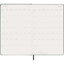 Kalender 12M Daily 2027 Hardcover Large Myrtle Green in der Gruppe Papier & Blöcke / Kalender und Terminkalender / 12 Monate Tageskalender bei Pen Store (137425)