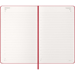 Kalender 12M Daily 2027 Hardcover Large Red in der Gruppe Papier & Blöcke / Kalender und Terminkalender / 12 Monate Tageskalender bei Pen Store (137426)