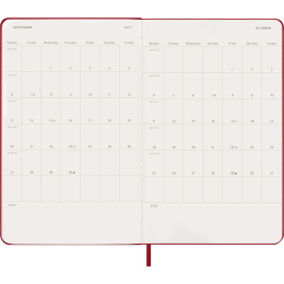 Kalender 12M Daily 2027 Hardcover Large Red in der Gruppe Papier & Blöcke / Kalender und Terminkalender / 12 Monate Tageskalender bei Pen Store (137426)