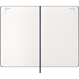 Kalender 12M Daily 2027 Hardcover Large Sapphire Blue in der Gruppe Papier & Blöcke / Kalender und Terminkalender / 12 Monate Tageskalender bei Pen Store (137428)