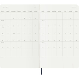 Kalender 12M Daily 2027 Softcover Large Sapphire Blue in der Gruppe Papier & Blöcke / Kalender und Terminkalender / 12 Monate Tageskalender bei Pen Store (137429)