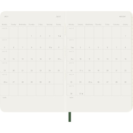 Kalender 12M Daily 2027 Softcover Pocket Myrtle Green in der Gruppe Papier & Blöcke / Kalender und Terminkalender / 12 Monate Tageskalender bei Pen Store (137431)