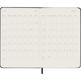 Kalender 12M Daily 2027 Hardcover Pocket Black in der Gruppe Papier & Blöcke / Kalender und Terminkalender / 12 Monate Tageskalender bei Pen Store (137432)