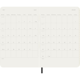 Kalender 12M Daily 2027 Softcover Pocket Black in der Gruppe Papier & Blöcke / Kalender und Terminkalender / 12 Monate Tageskalender bei Pen Store (137433)